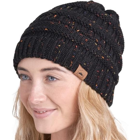 Tough Headwear Womens Beanie Winter Hat - Warm Chunky Cable Knit Hats - Soft Str